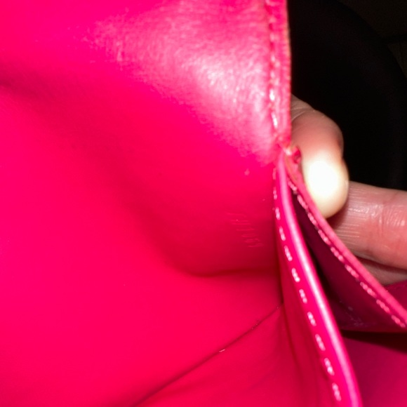 🩷🇫🇷 AUTHENTIC LOUIS VUITTON HOT PINKINSH RED SARAH LONG WALLET🇫🇷🩷 - Picture 16 of 16